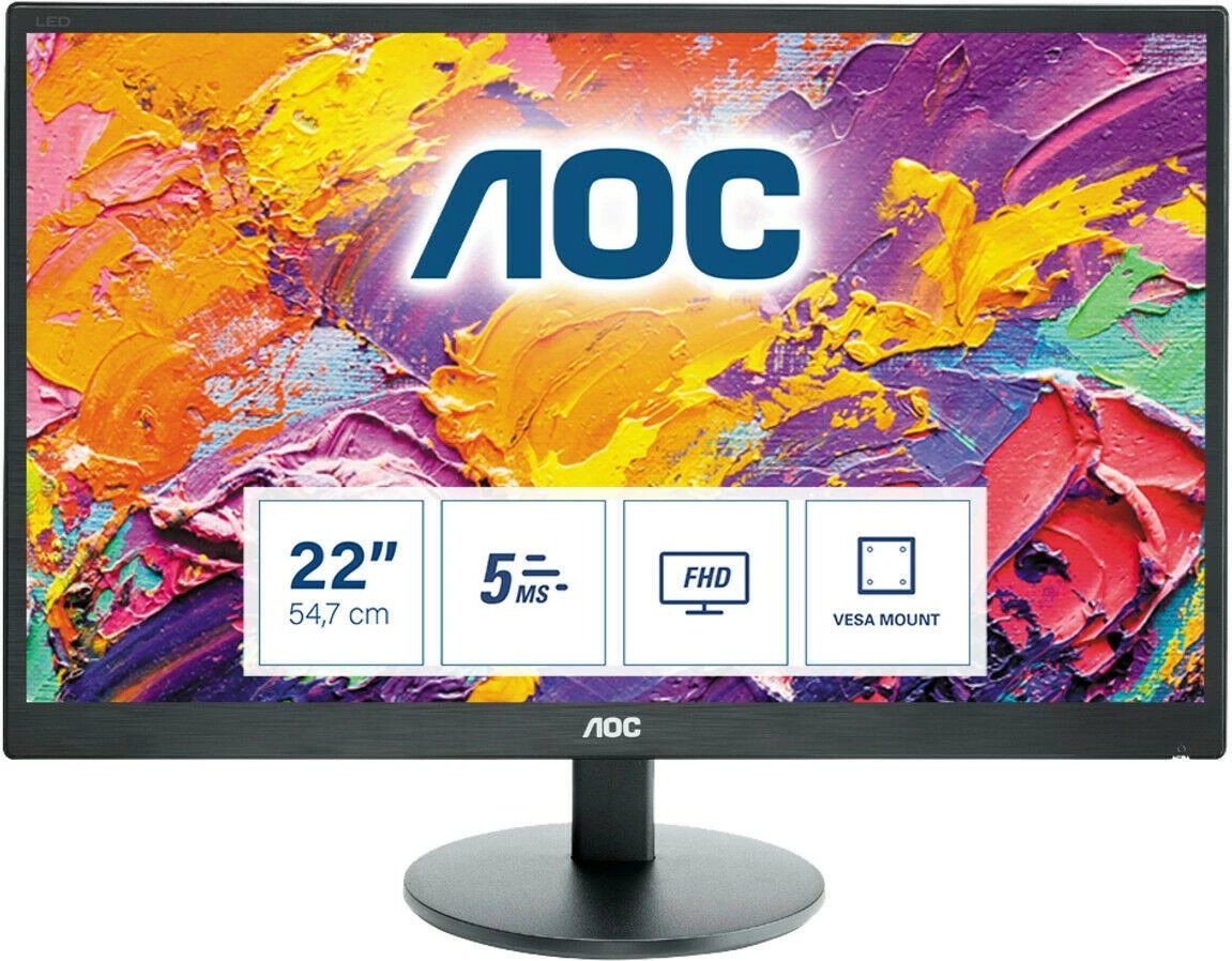 Monitor AOC E2270SWDN, 21.5", FHD, 60Hz