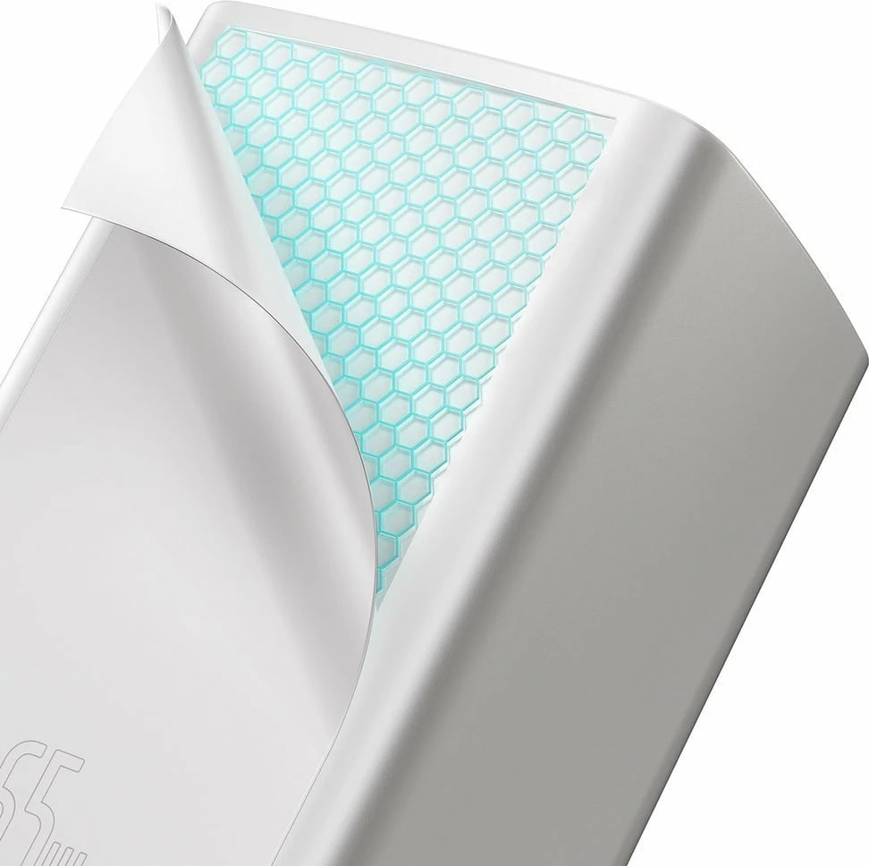 Karikues i shpejtë Baseus GaN2 Lite 65W, USB/USB-C, i bardhë