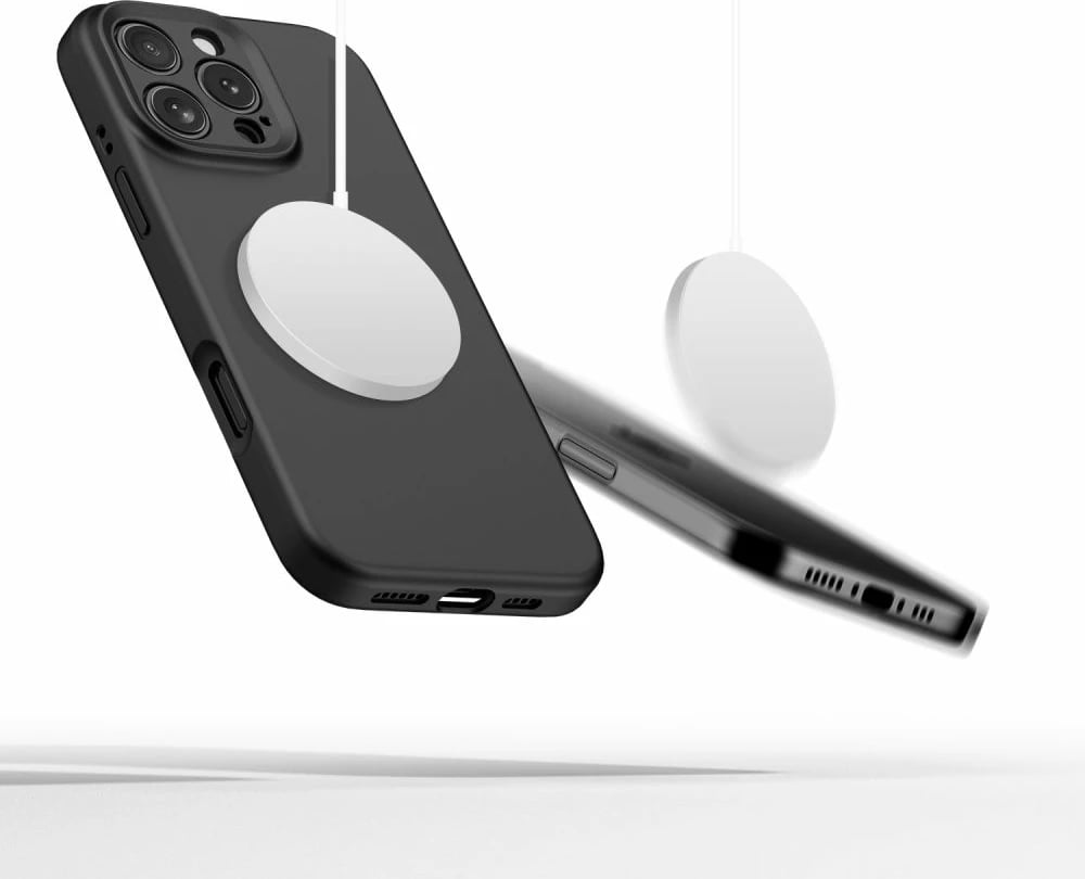 Mbështjellës Tech-Protect Liquid Silicone MagSafe për iPhone 16 Pro, Zi