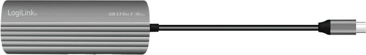 Hub USB LogiLink UA0414, 7 porta (2x USB-A, 5x USB-C), USB3.2 Gen2, PD 100W, Argjend