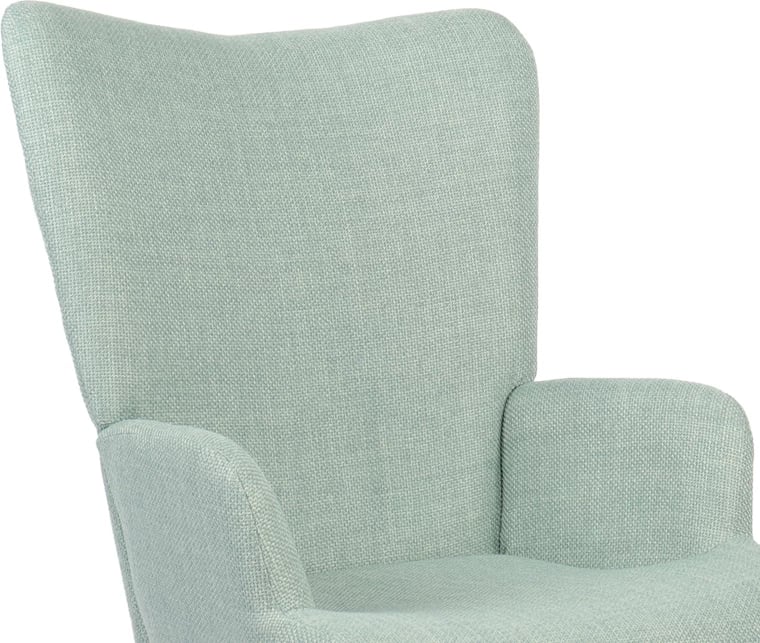 Fotel Gerlina, material mente, këmbë ngjyrë natyrale, 71x64x94cm