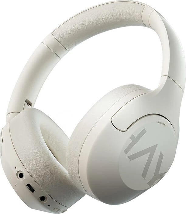 Kufje wireless Haylou S30 ANC, mbi vesh, Bluetooth 5.4, Hi-Res Audio, të bardha