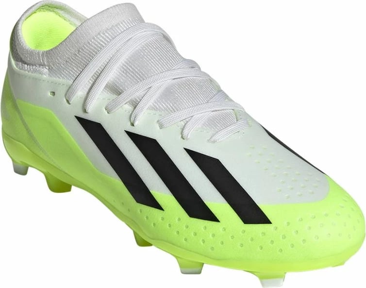 Këpucë futbolli për djem adidas X CRAZYFAST.3 FG Jr., të bardha