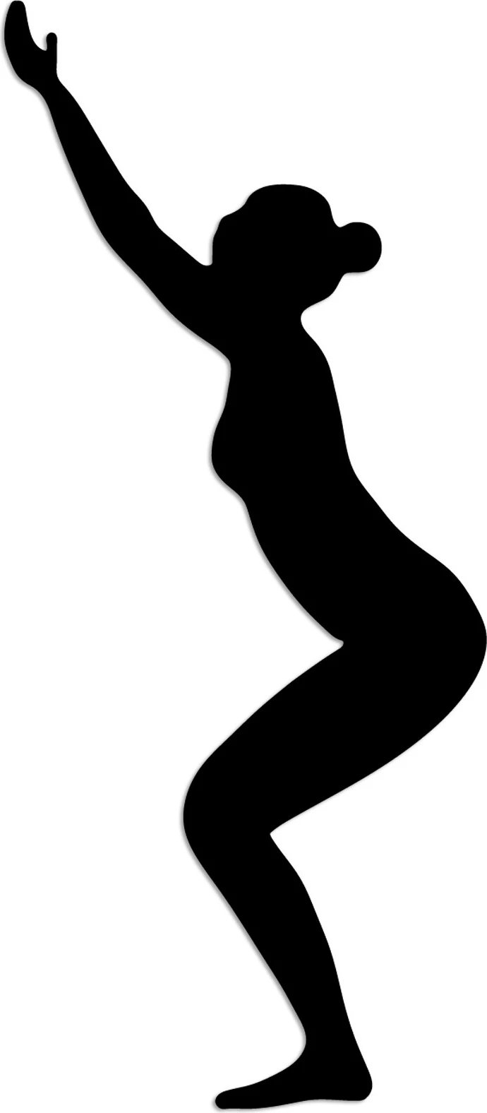 Aksesor dekorativ metalik për mur, Wallity, Yoga 20