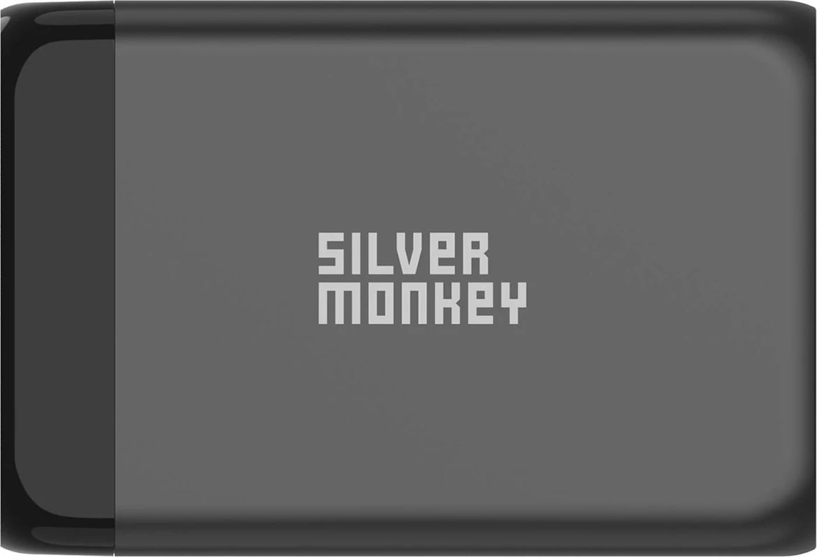 Karikues muri Silver Monkey SMA151, 130W, 3x USB-C PD, 1x USB-A QC 3.0, me kabllo, i zi