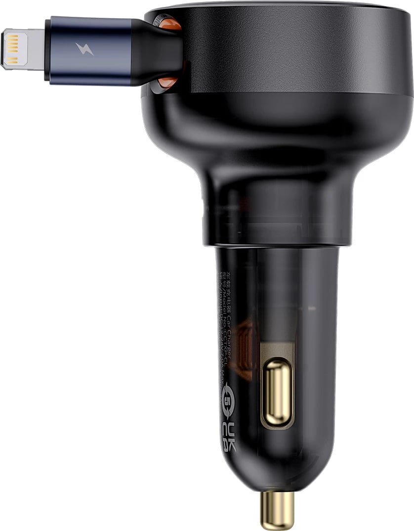 Karikues veture Baseus Enjoyment Pro, C00057803111-00, 60W, USB-C (femër) / Lightning (mashkull), zi