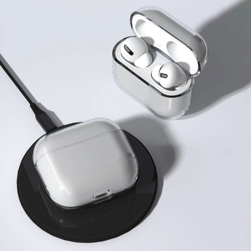 Mbështjellës Hurtel për AirPods 3, i fortë, transparent