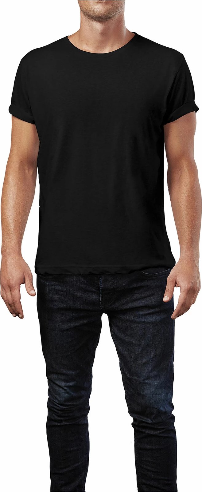 Fanellë e brendshme për meshkuj, ngjyrë e zezë, Jumeon, 002-000102