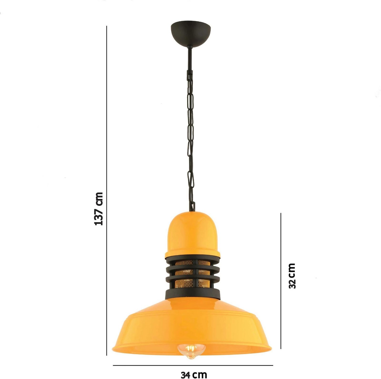 Llambë tavani Opviq, ngjyrë e verdhë, RT-44 Llambë tavani Opviq, ngjyrë e verdhë, RT-44