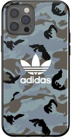 Mbështjellës Adidas OR SnapCase Camo për iPhone 12/12 Pro, blu/zi