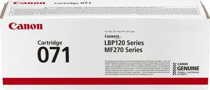 Toner, Canon, 071 (5645C002), rendiment 1100-1700 faqe, e zezë