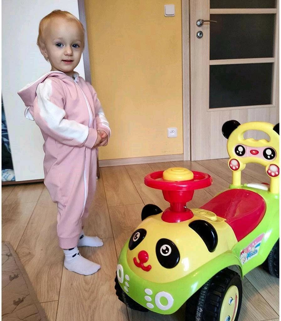 Kombinezon bebe, New Baby, The Best, termal 98% pambuk 2% elastan, zinxhir i plotë, kapuç me veshë, madhësia 92 (18-24m), rozë