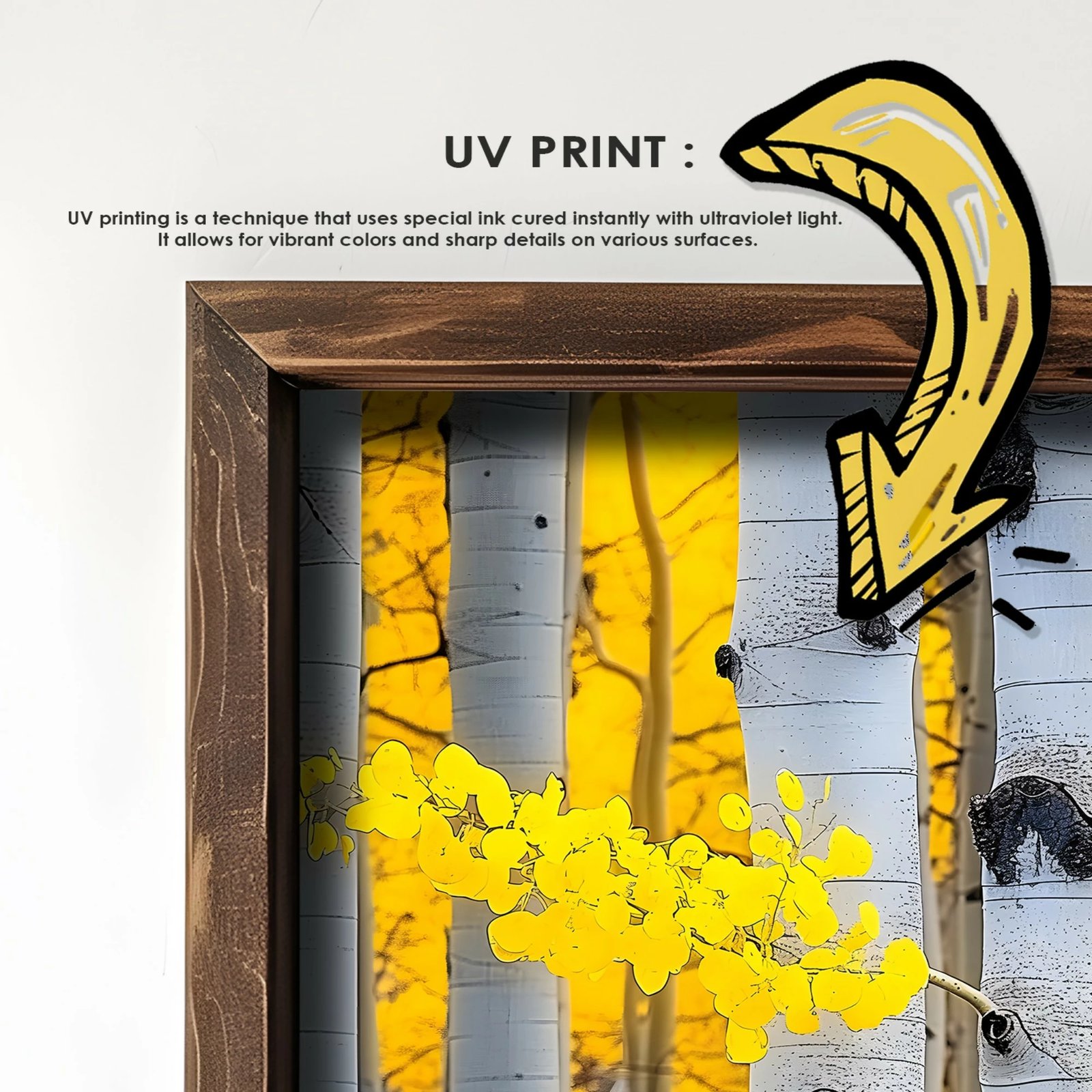 Pikturë dekorative me kornizë MDF, shumëngjyrëshe, Wallity GE198-L