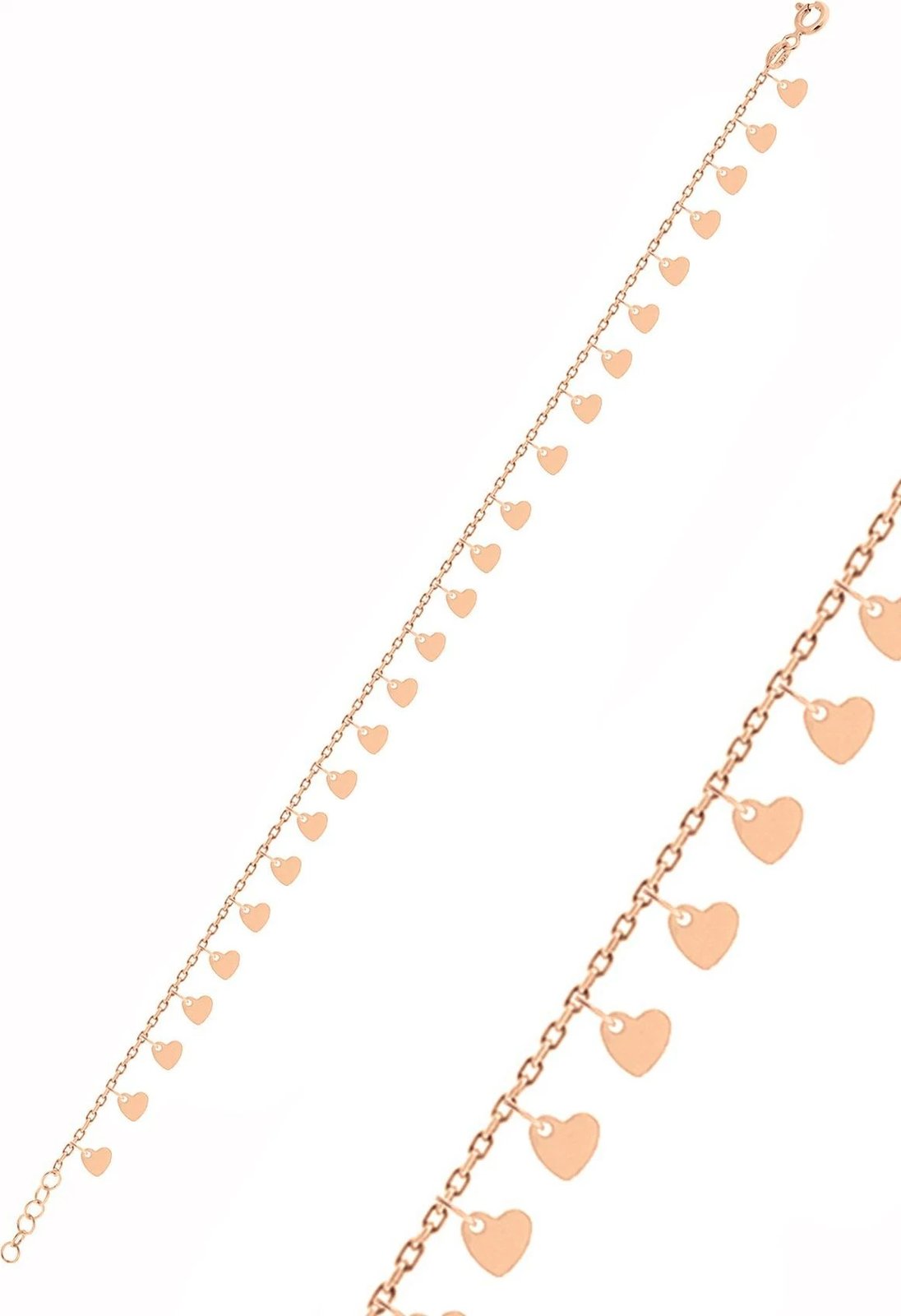 Byzylyk kyç për këmbë, argjend 925, ngjyrë ari rozë, Jumeon, SGTL10541