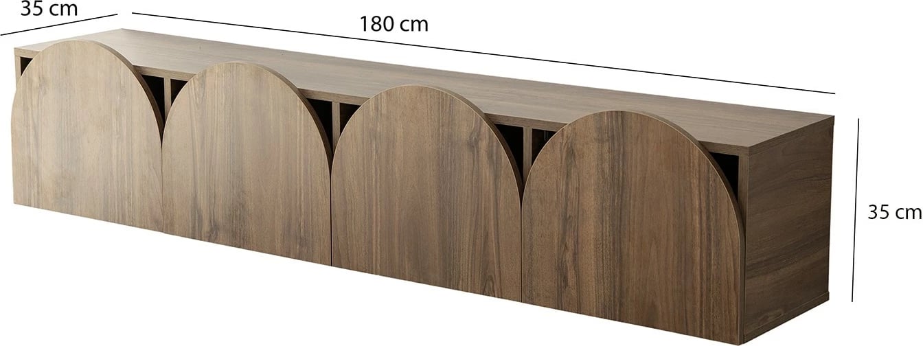 Komodë TV Hanah Home, ngjyrë arre, Mesta