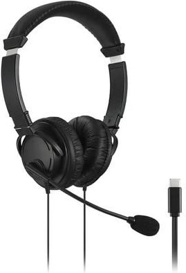 Kufje Kensington Hi-Fi USB-C me mikrofon, K97457WW, të zeza