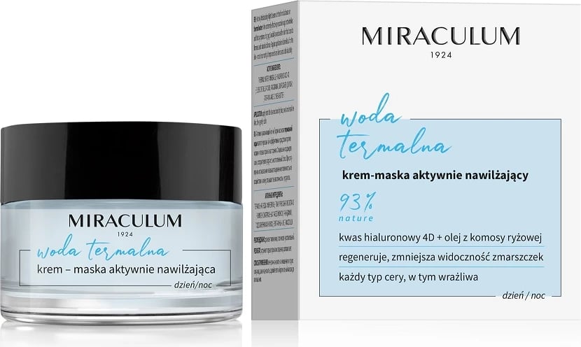 Krem-maskë për fytyrë për femra Miraculum Thermal Water Active Hydrating Day/Night, 50ml
