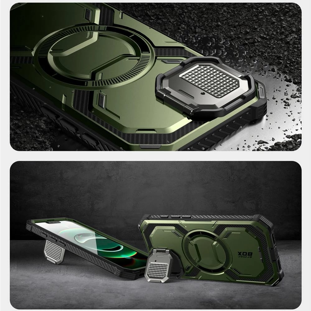 Mbështjellës Supcase Armorbox Mag MagSafe për iPhone 16e, Jeshil
