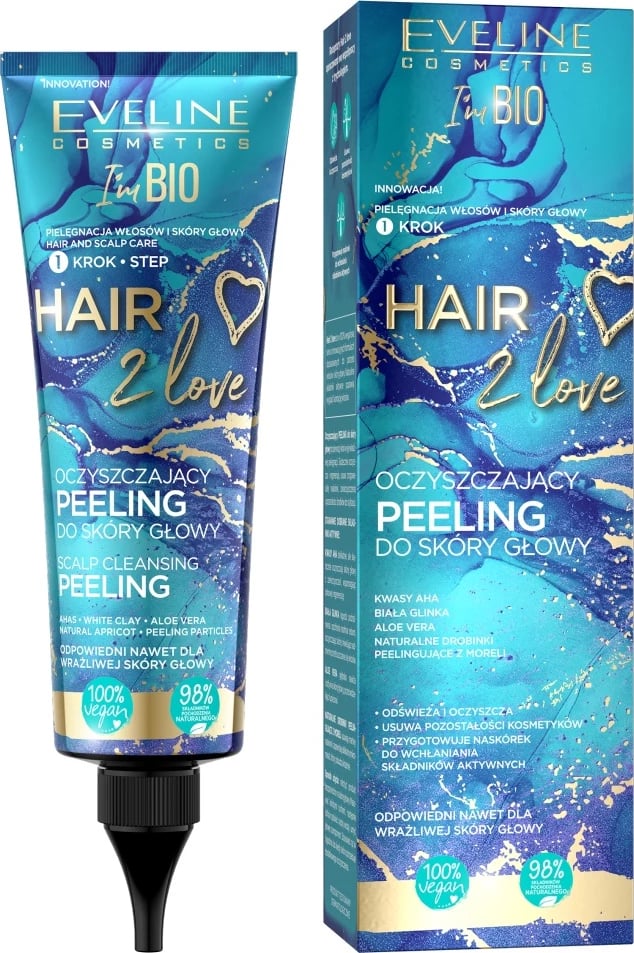 Peeling për skalp për femra Eveline Cosmetics Hair 2 Love, 125ml
