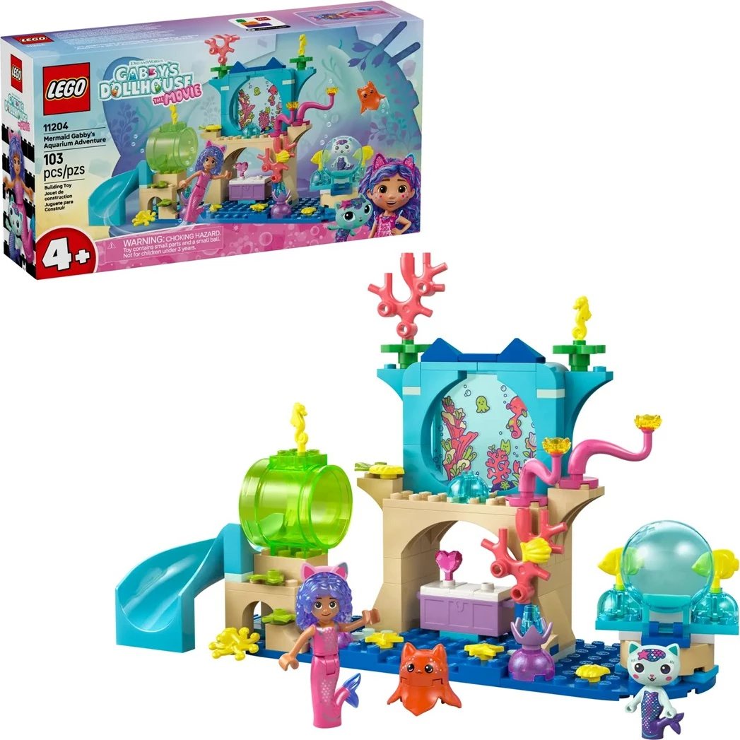 Set LEGO Gabby’s Dollhouse Mermaid Gabby's Aquarium Adventure 11204, 103 pjesë