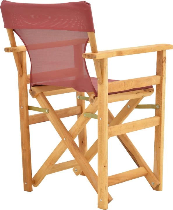 Karrige regjisori, ngjyrë natyrale, dru ahu i fortë dhe pëlhurë e kuqe