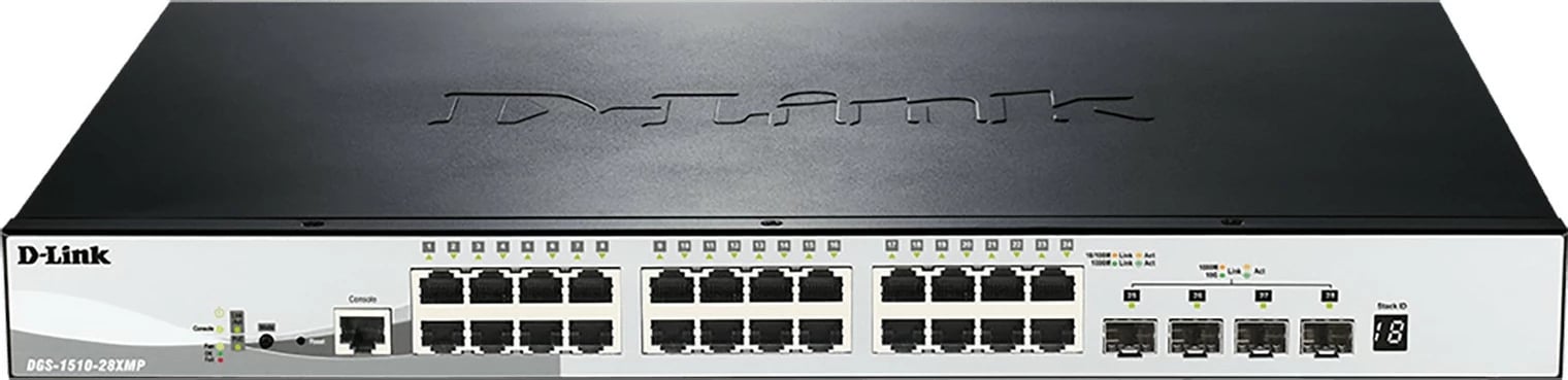 Switch D-Link DGS-1510-20/E, Managed, L2/L3, Gigabit Ethernet, Gri