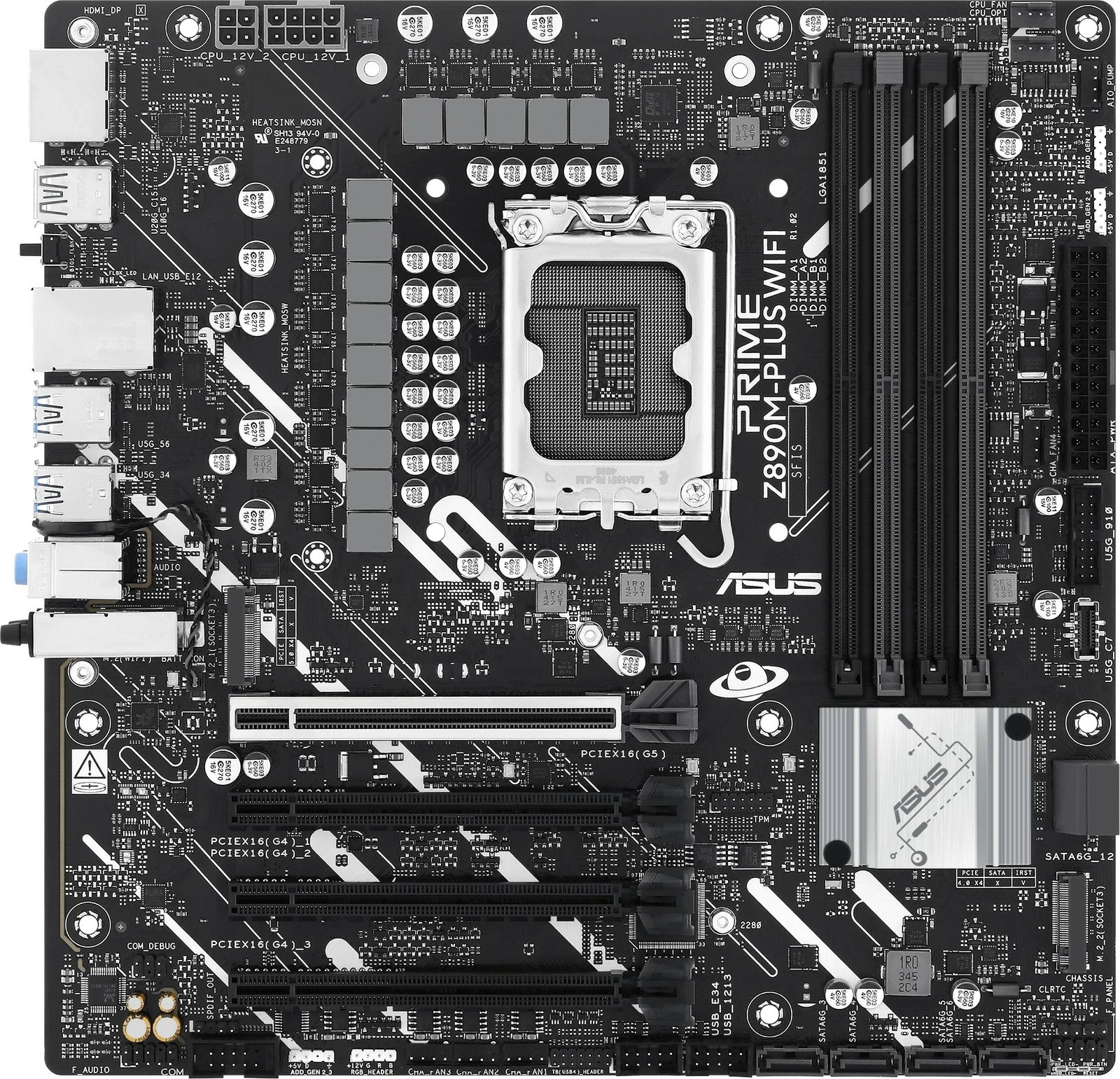 Pllakë amë ASUS PRIME Z890M-PLUS WIFI, Intel, LGA 1851, DDR5, 192 GB Pllakë amë ASUS PRIME Z890M-PLUS WIFI, Intel, LGA 1851, DDR5, 192 GB