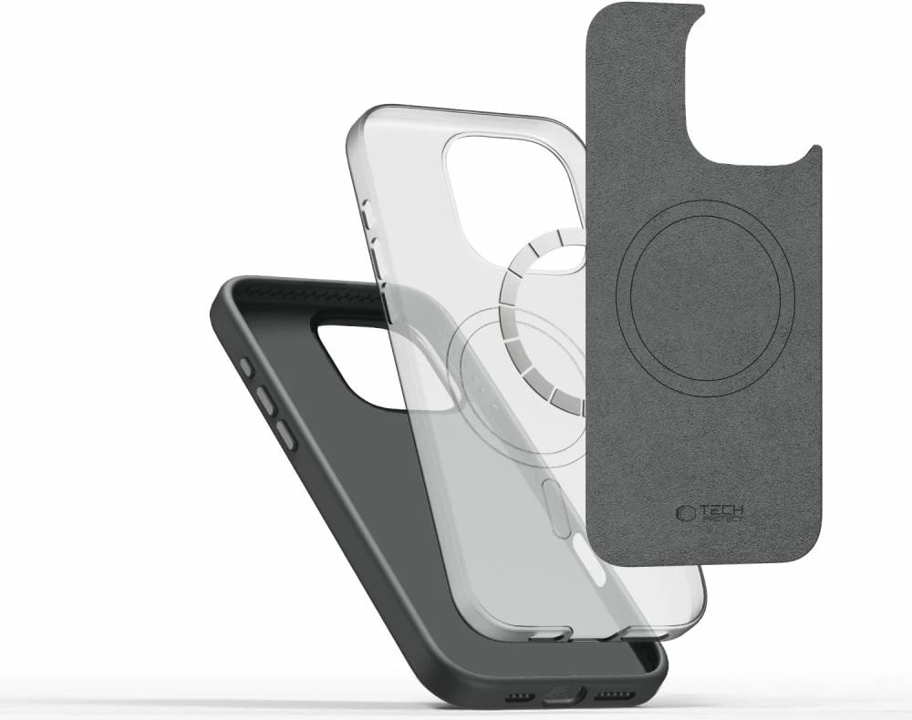 Mbështjellës Tech-Protect Silicone Pure MagSafe për iPhone 16 Pro, Gri