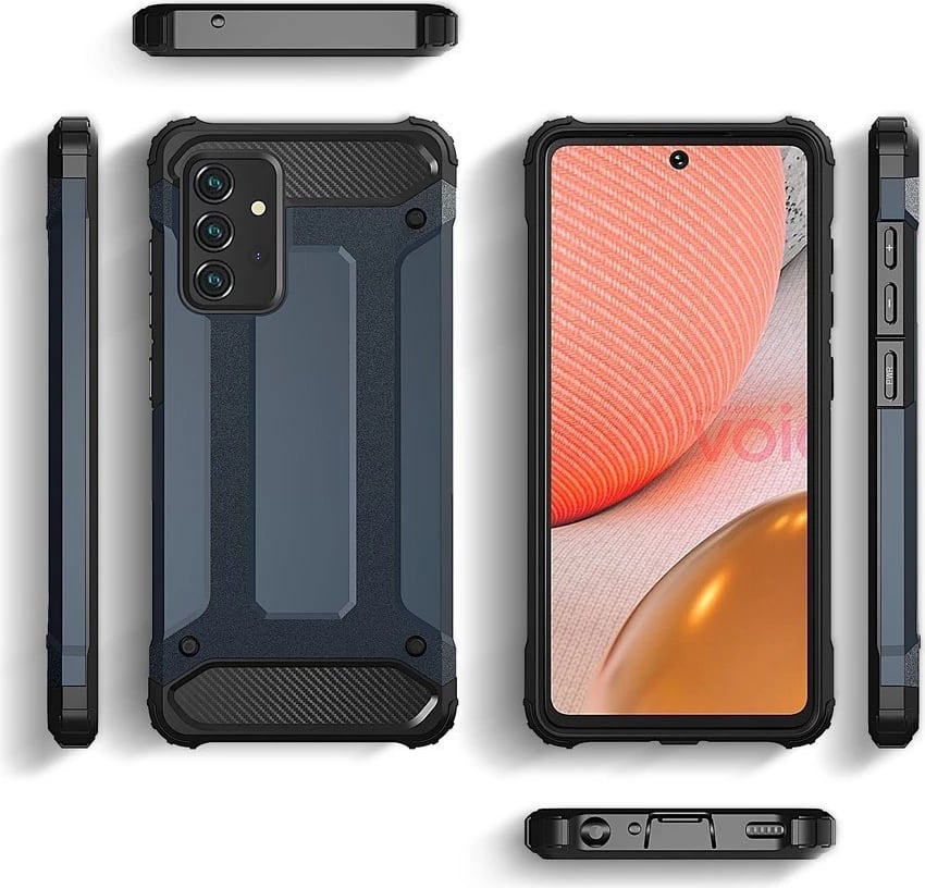Mbështjellës Hurtel Hybrid Armor për Samsung Galaxy A36, Blu