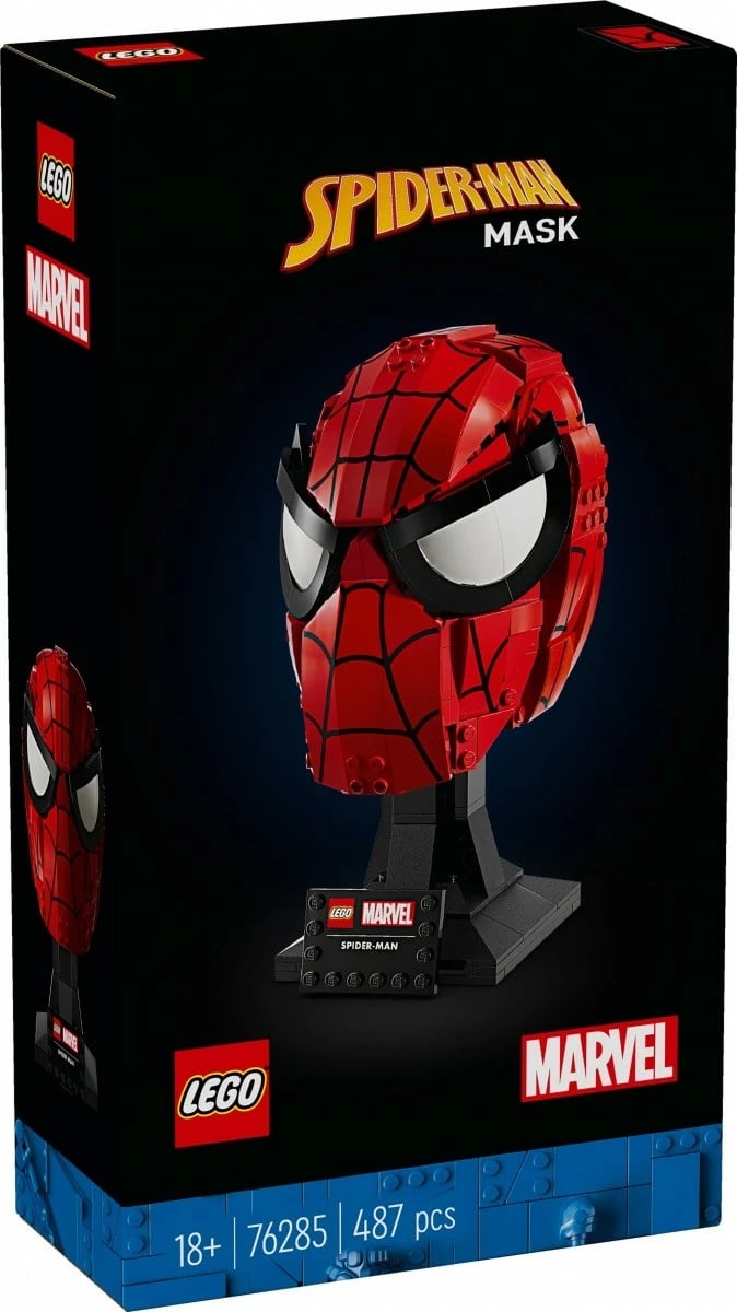 Set ndërtimi LEGO Marvel Spider-Man Mask 76285, 487 pjesë, për të rritur