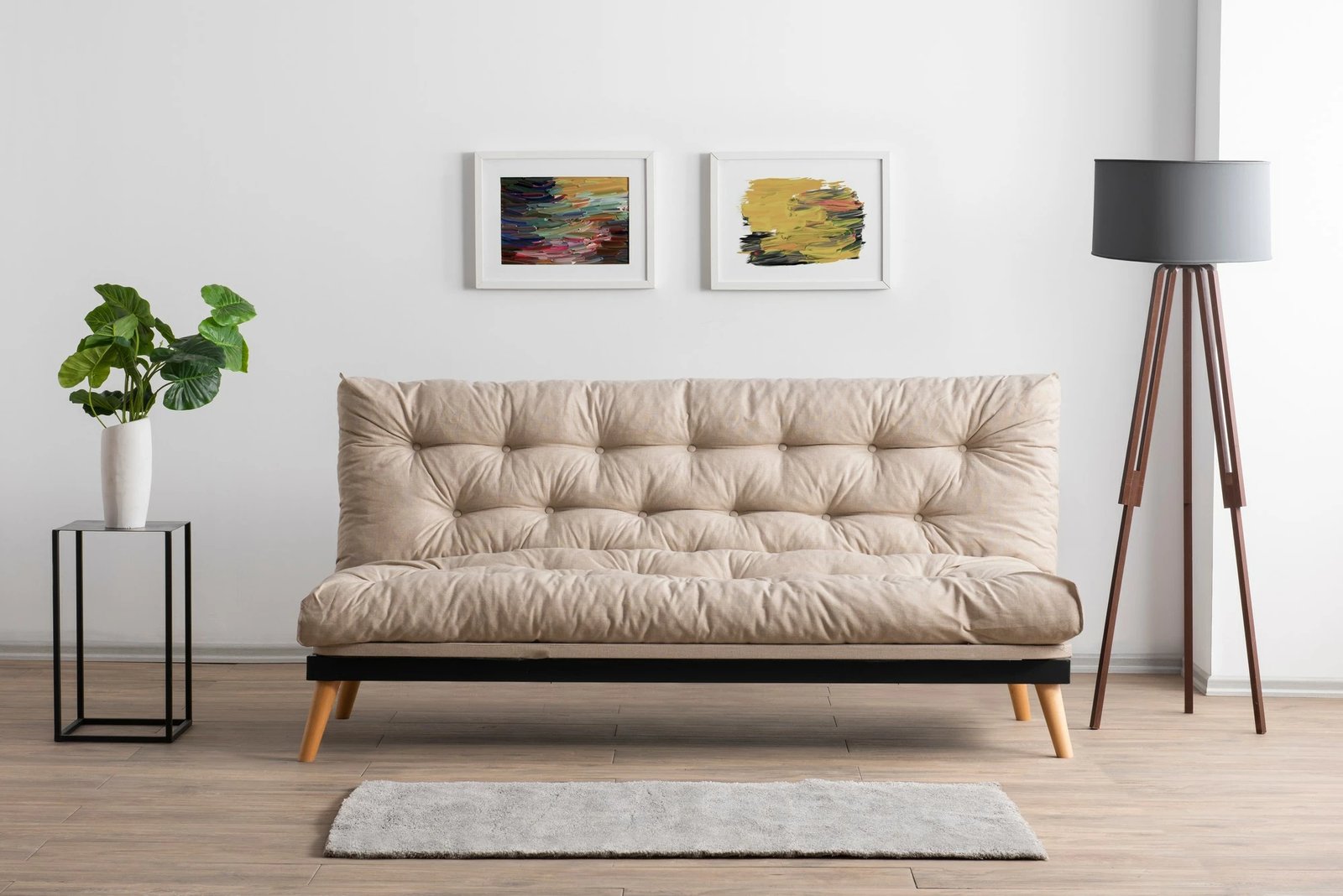 Divan-krevat 3 vende, Atelier del Sofa, Saki, krem