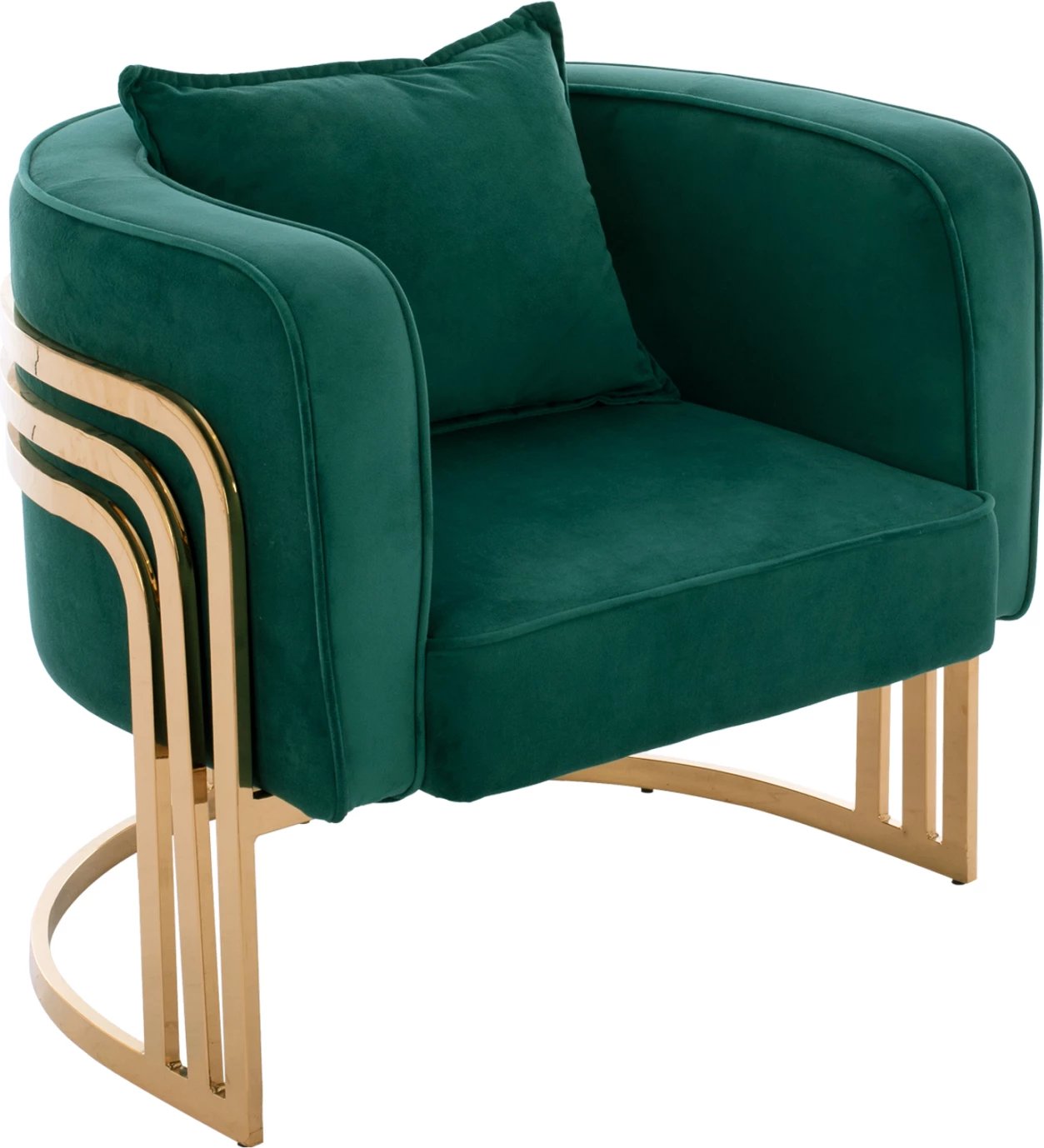 Karrige TIANA me kornizë metali të artë dhe shpinë të ulët, FH8738.03