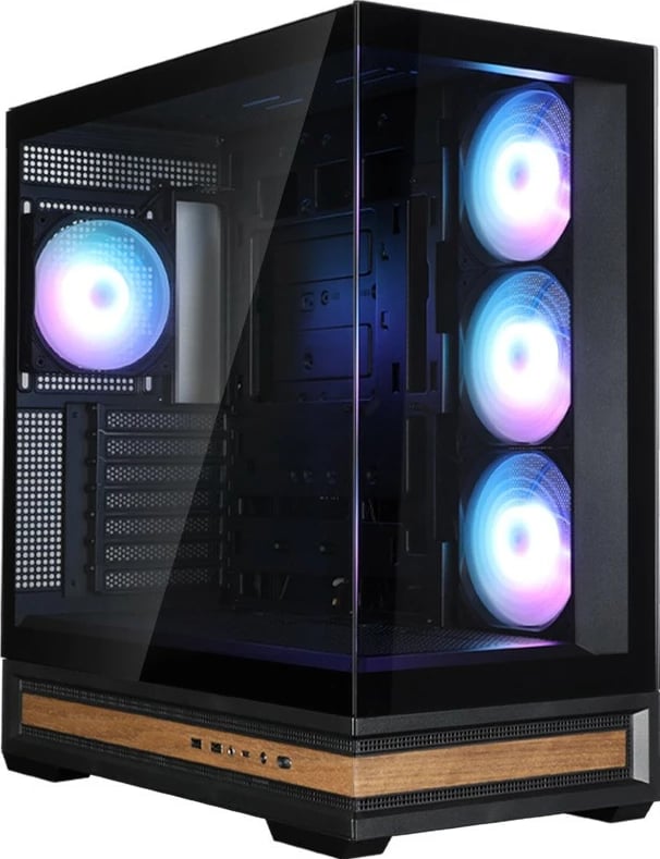 Kasë Zalman P40 NAMU ATX Midi Tower ARGB, panel qelq i temperuar, USB-C, 4x 120 mm ventilatorë, e zezë