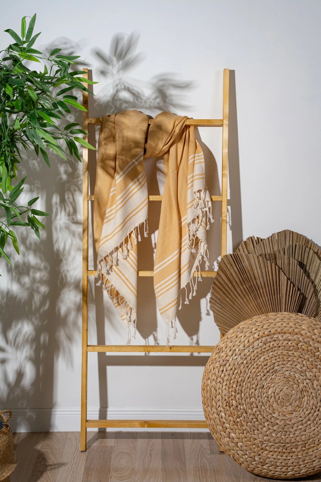 Peshqir plazhi Fouta, ngjyrë mustard, Mijölnir, New Diamond