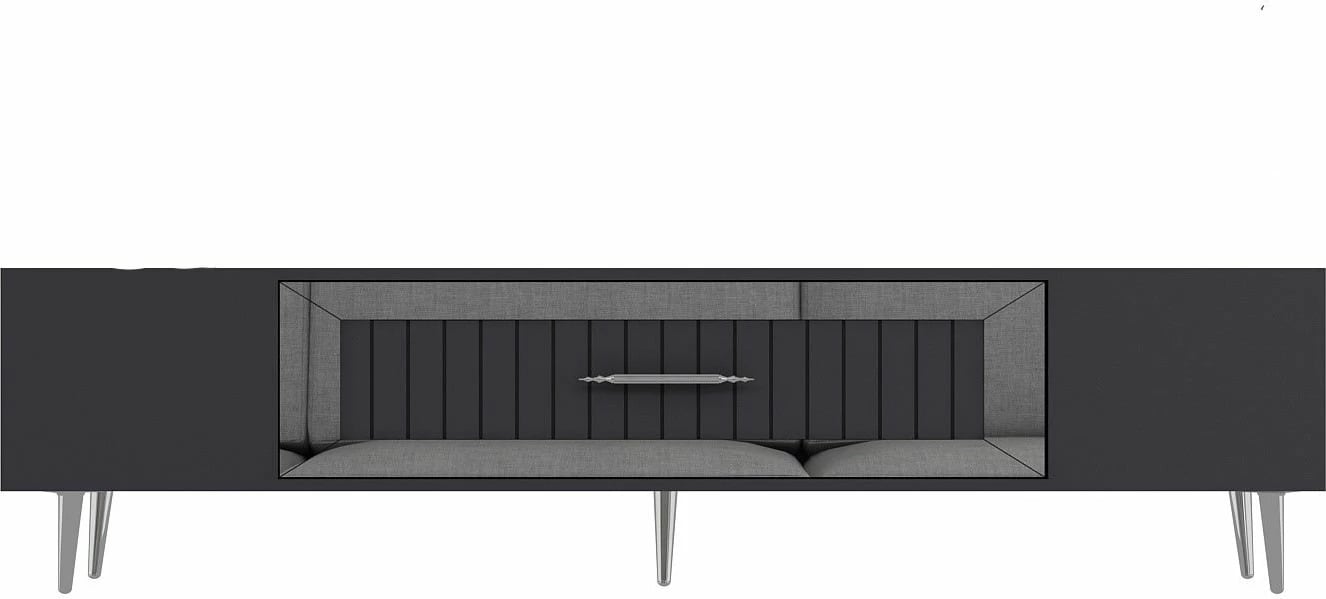 Komodë TV Skye Decor, anthracite, argjend, Dekolp3