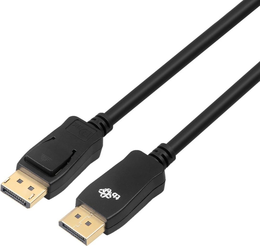 Kabllo DisplayPort TB 1.8m, v1.4, E zezë