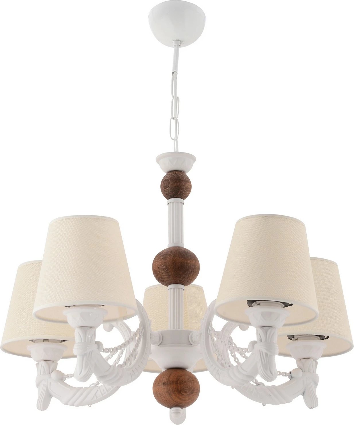 Llambadar Opviq Fiona, dru, krem, bardhë, kafe