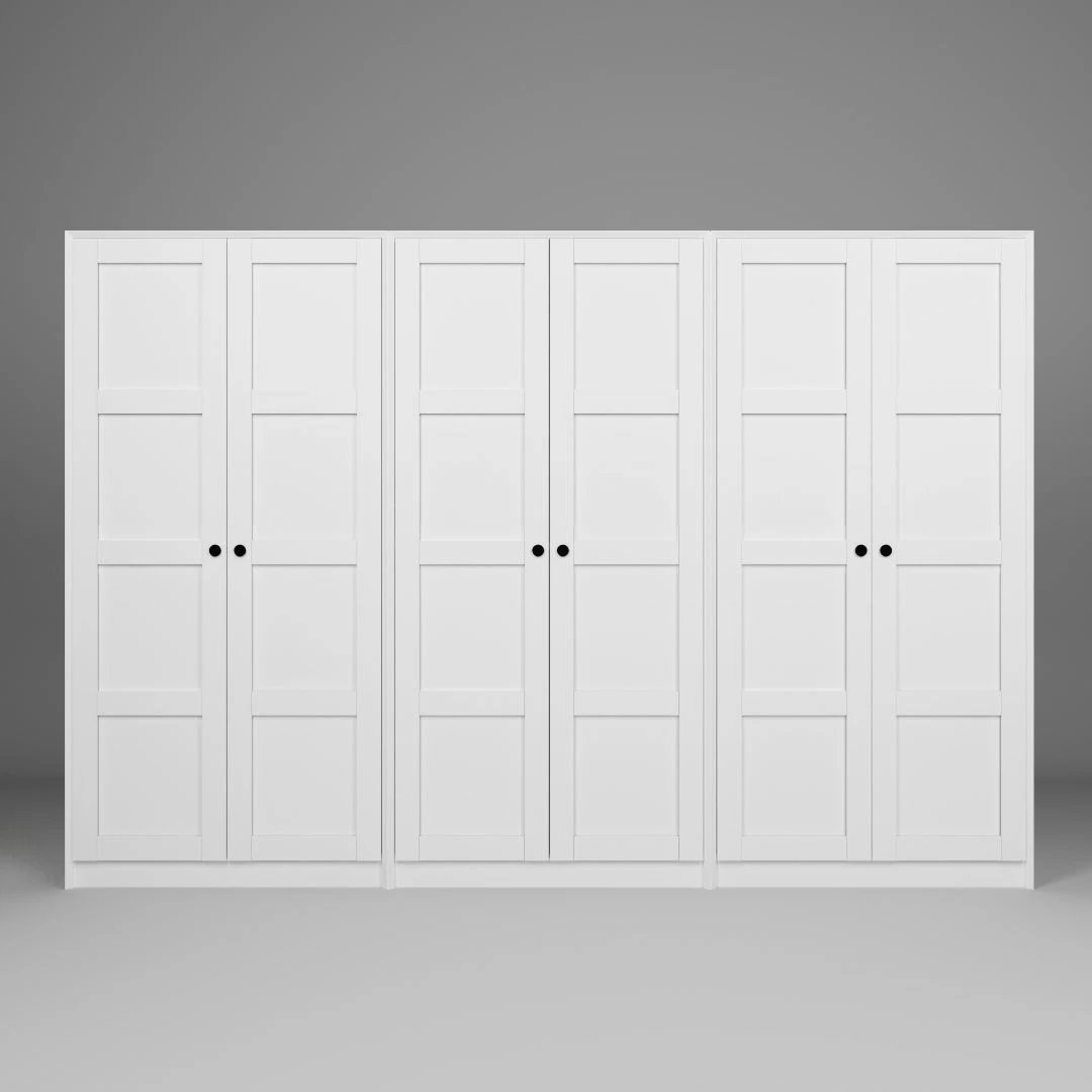 Dollap për rroba, ngjyrë e bardhë, Skye Decor, Lucas 1600-88