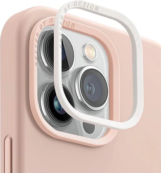 Mbështjellës UNIQ Lino Hue MagClick për iPhone 14 Plus, rozë