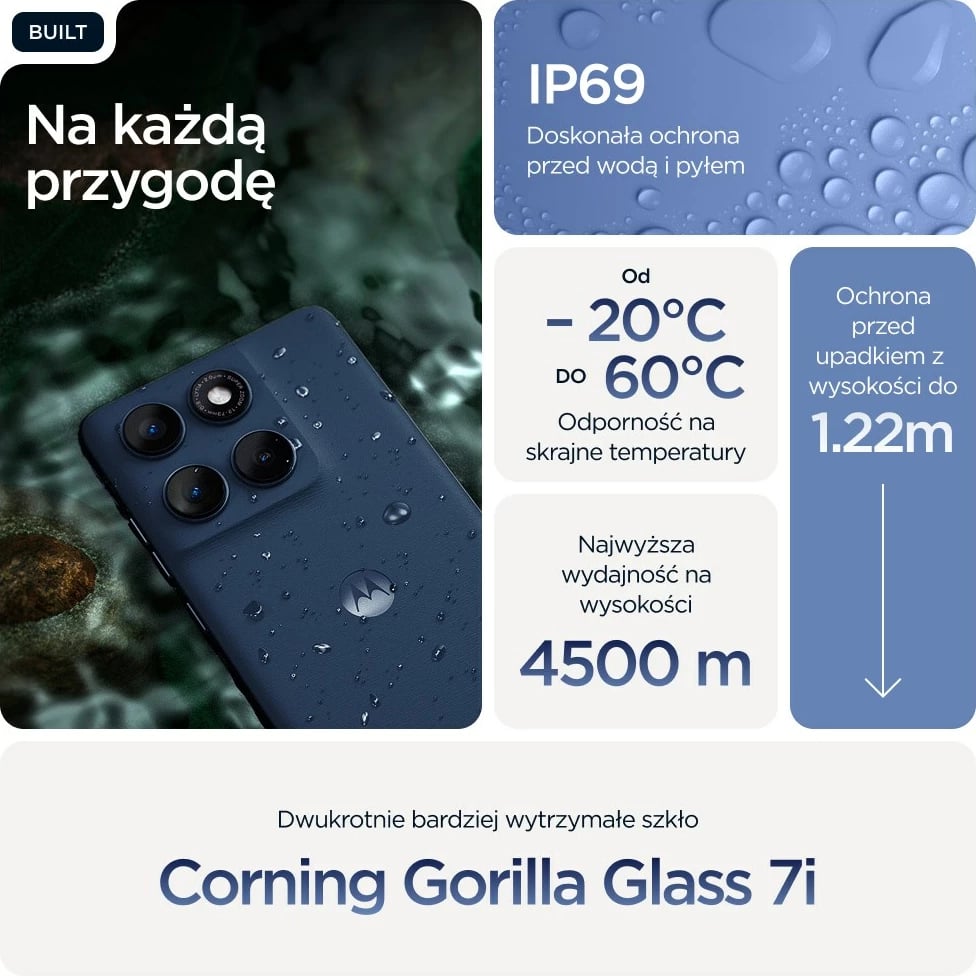 Celular Motorola edge 60, 6.67", 12 GB RAM, 256 GB, 5G, Blu