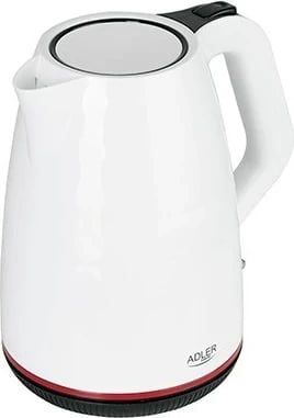 Çajnik elektrik Adler AD 1277 W, 1.7 L, 2200 W, i bardhë