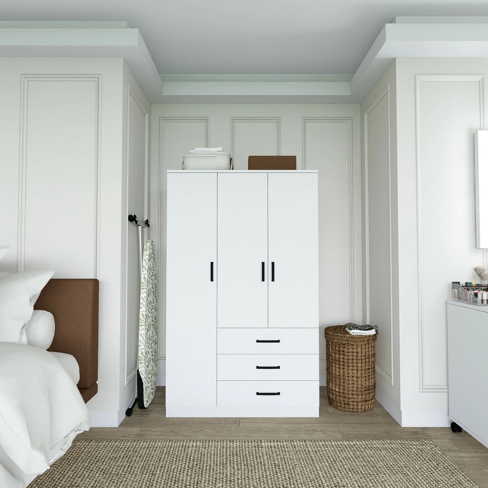 Dollap Hanah Home, Easy 1600-52, ngjyrë e bardhë mat