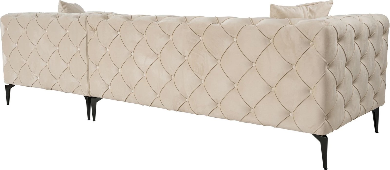 Këndare Atelier del Sofa Como Eco, e djathtë, bezhë dhe e zezë