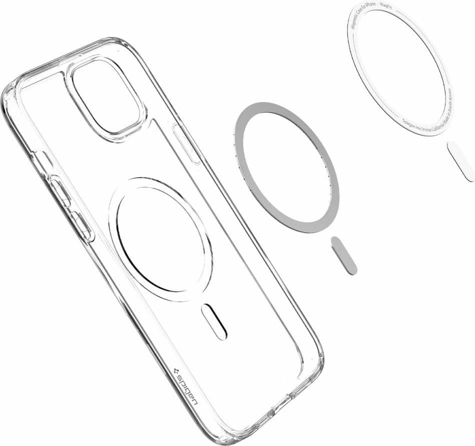 Mbështjellës Spigen Ultra Hybrid Mag për iPhone 14, Transparent/Bardhë