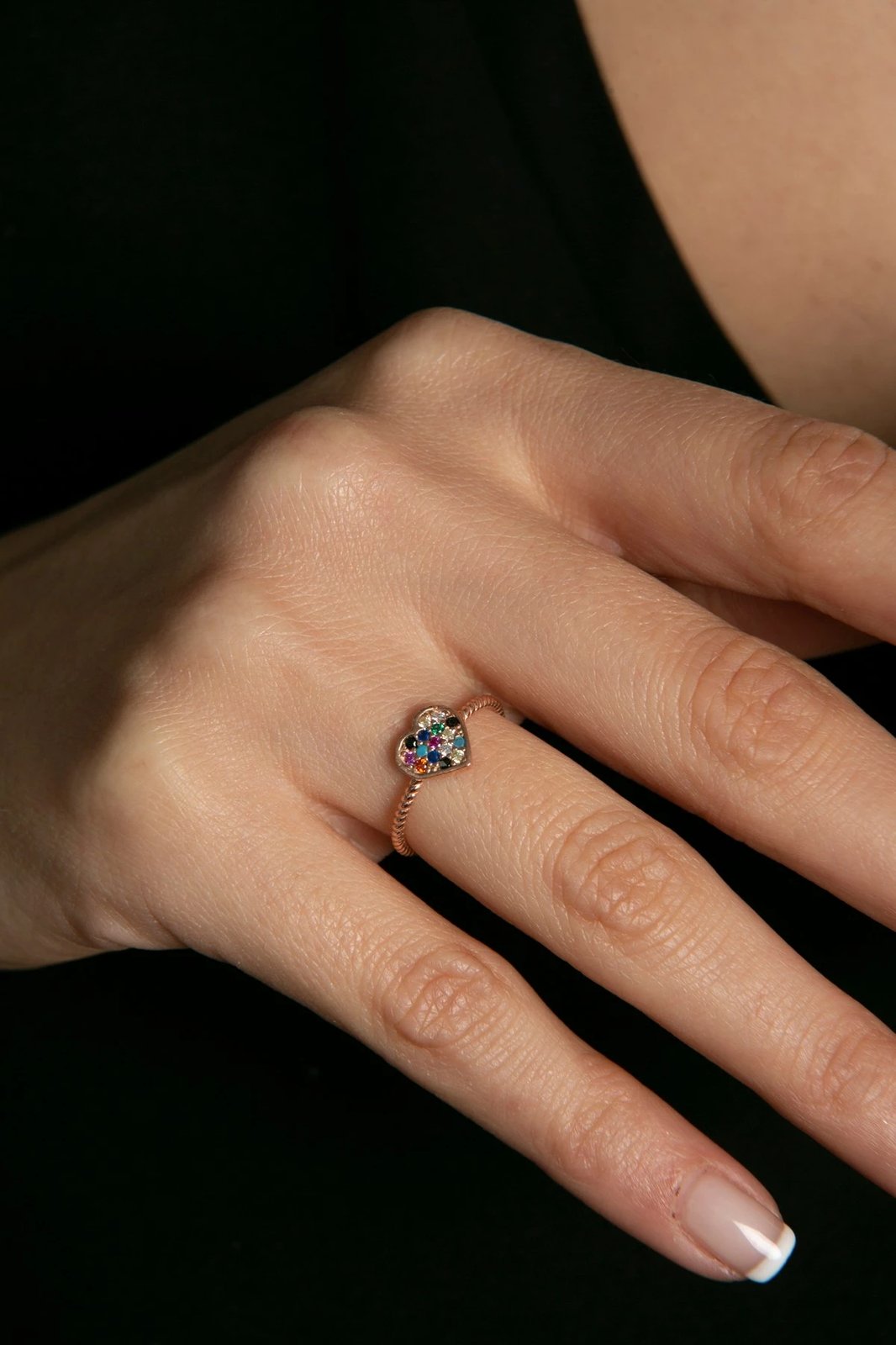 Unazë argjendi Elika Silver, ngjyrë rozë ari, FA182784