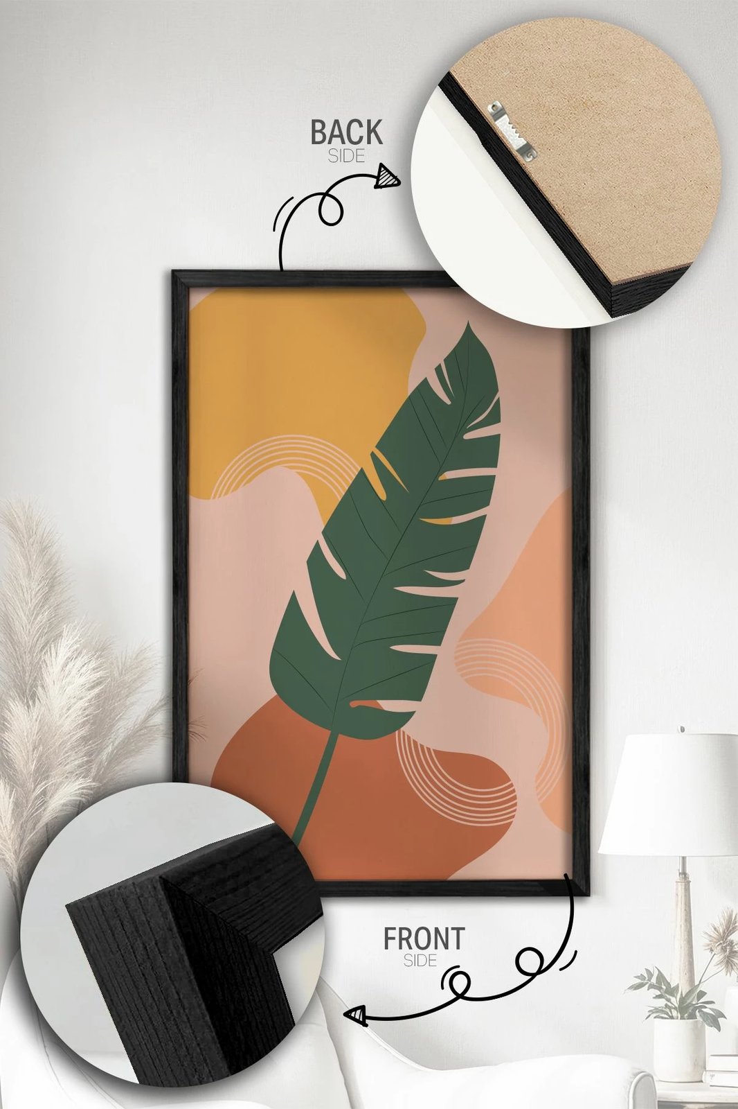 Pikturë dekorative me kornizë (3 copë), Wallity, Ersy3Syhcrv10