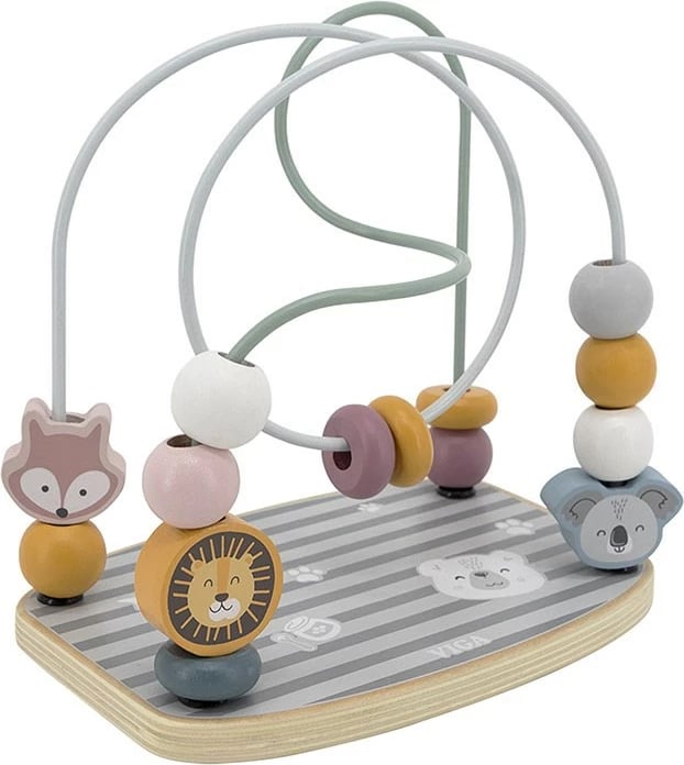 Labirint druri me rruaza, Viga Zoo, për 18m+, dimensione 186x132x185 mm, shumëngjyrësh