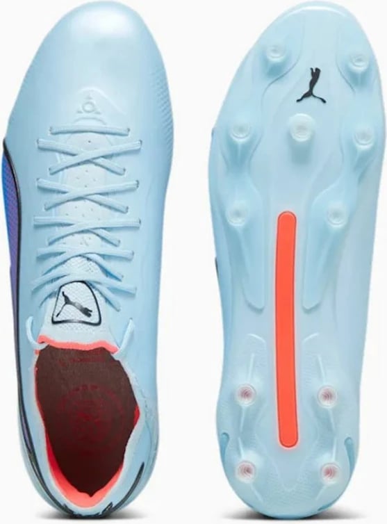 Atlete futbolli për meshkuj Puma King, gri/argjendtë