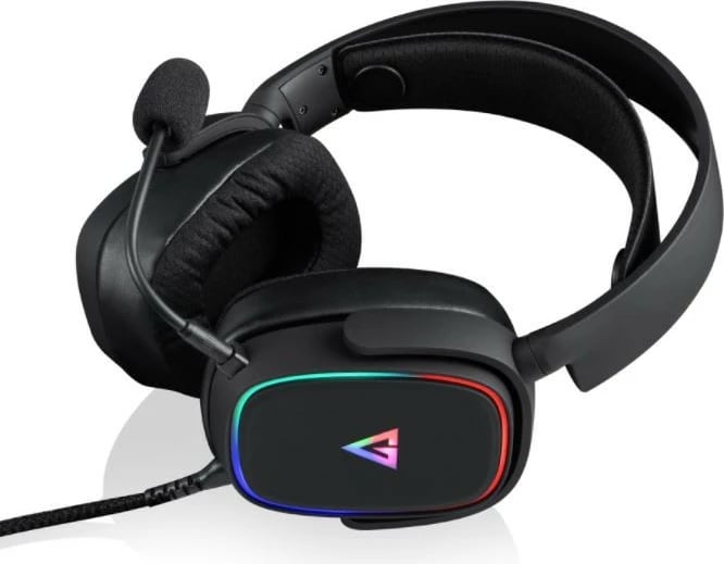 Kufje gaming MODECOM MC-899 PROMETHEUS, USB, me mikrofon, të zeza, LED