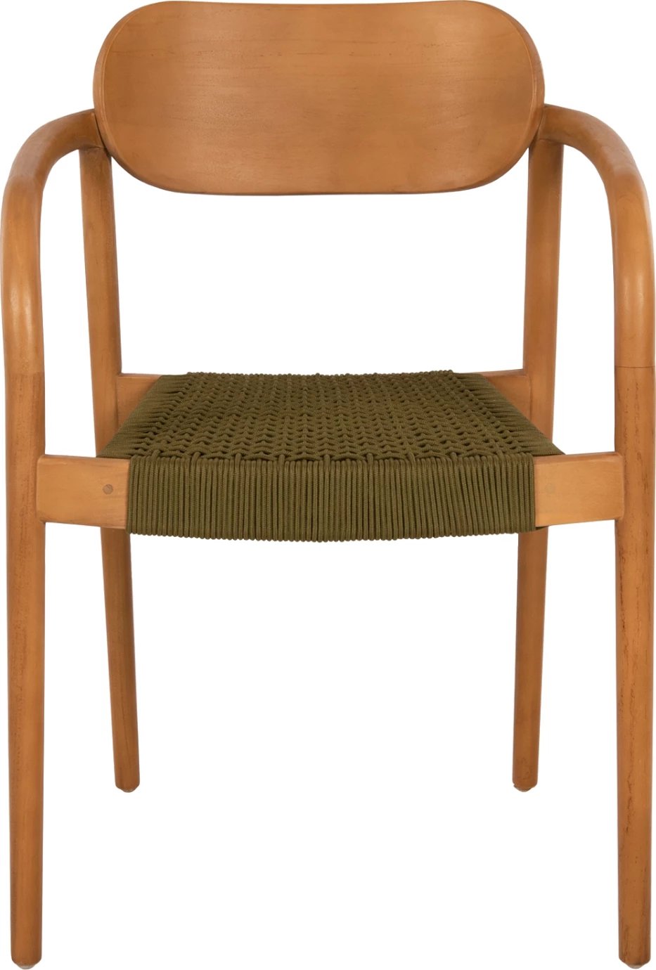 Karrige OSLO FH9636.05 dru teak natyral & litar jeshil 55x54x80Hcm